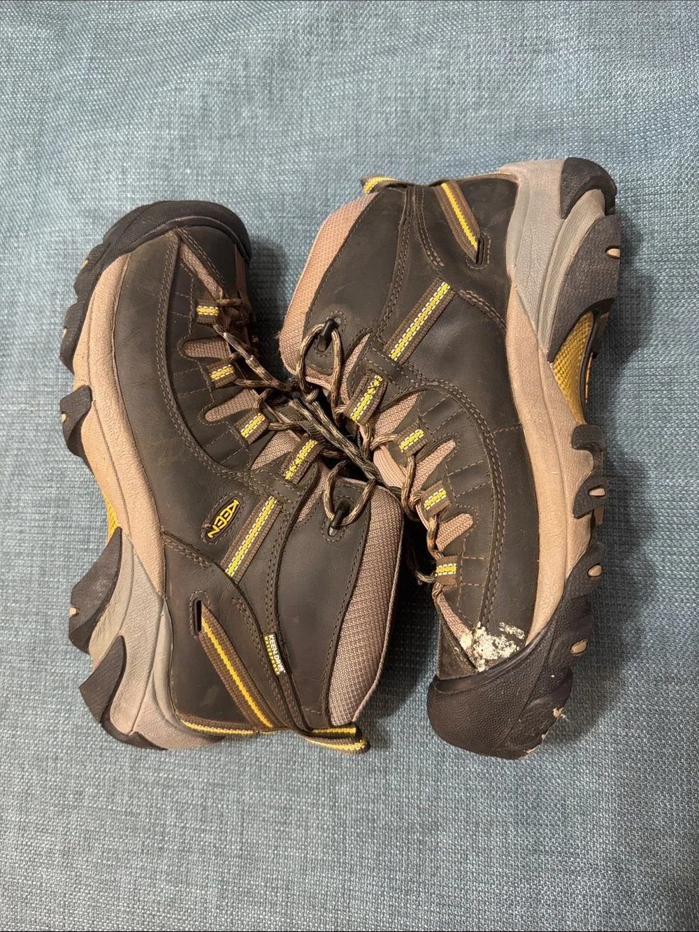 KEEN Targhee II Mid Waterproof Hiking Boots Men's Size 10 Canteen/Olive 1002375